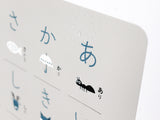 お風呂で使えるあいうえおポスター ひらがな表