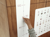 壁に貼る身長計