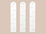 壁に貼る身長計 ホワイト