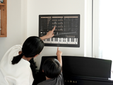 親子で一緒に音楽表ポスター