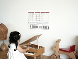 音楽表ポスター ピアノ