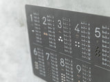 掛け算九九の学習ポスターチャコールグレー