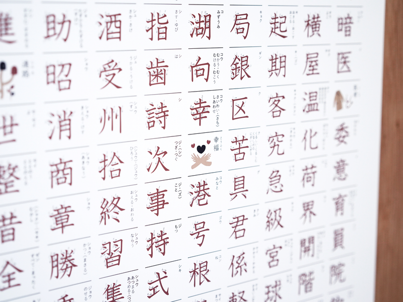 漢字ポスター（小学3年生）ホワイト