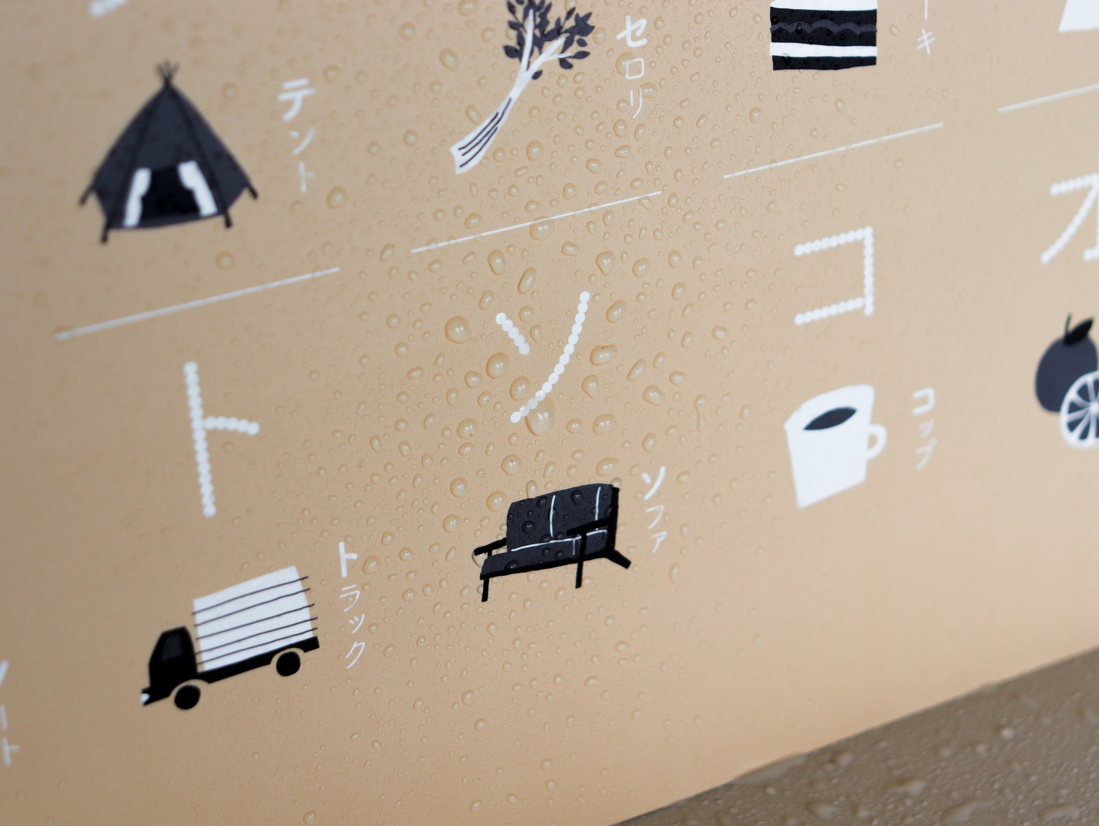 カタカナポスター お風呂学習 インテリアになじむ – FÖRNE＜フォルネ＞