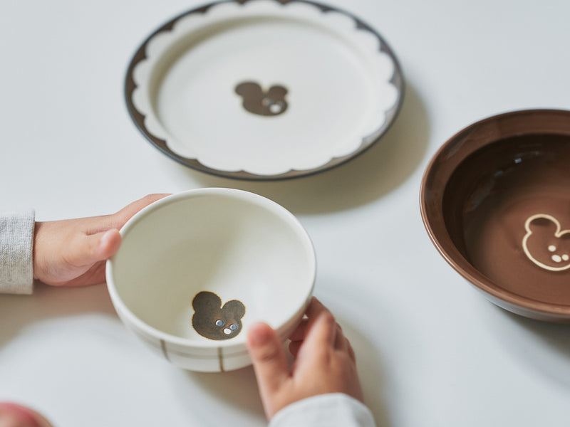 こども食器3点セット FUN｜砥部焼の子ども用食器セット・誕生日ギフト