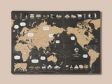 世界地図ポスター / 4色
