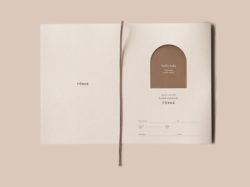 母子（親子）手帳カバー Mサイズ B6版用 くすみカラーの厚手でマットな